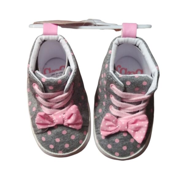 NWT Disney Baby Minnie Mouse Polka Dot High Tops - Picture 4 of 9